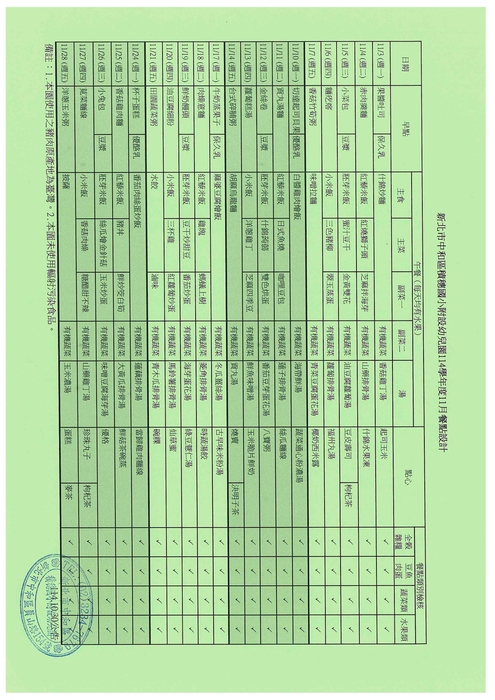 114年11月餐點114.10.30圖片
